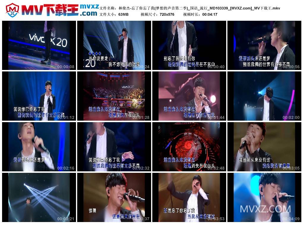 林俊杰-忘了你忘了我(梦想的声音第二季)_国语_流行_MD103339